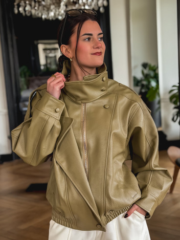 Veste en simili  Jallia - Vert Olive