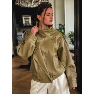 Veste en simili  Jallia - Vert Olive
