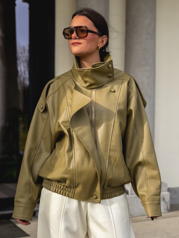 Veste en simili  Jallia - Vert Olive