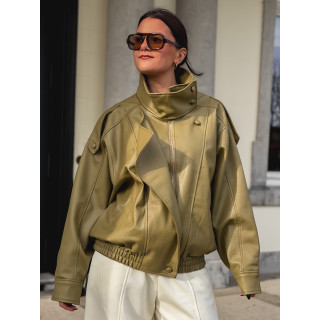 Veste en simili  Jallia - Vert Olive