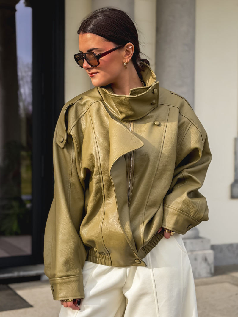 Veste en simili  Jallia - Vert Olive