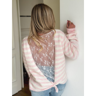 Pull ligné Marila - Rose