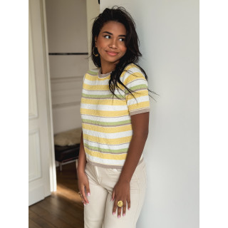 T-shirt Ornela - Jaune/Vert