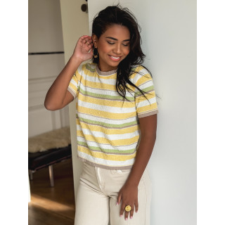 T-shirt Ornela - Jaune/Vert