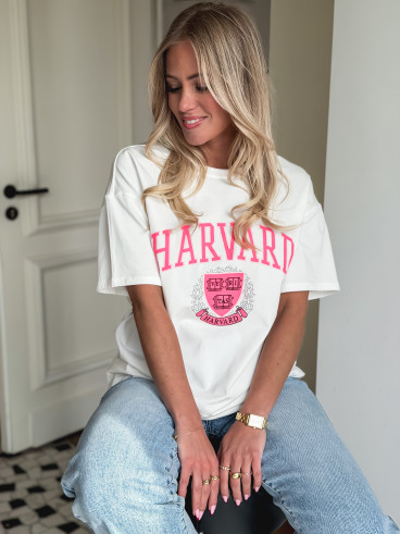 T-shirt Harvard - Blanc
