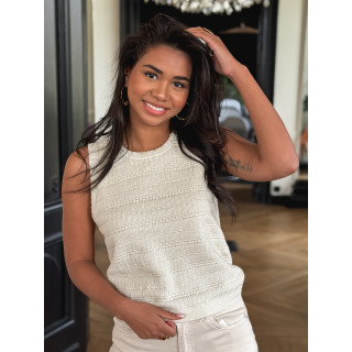 Blouse Estonie - Beige/Gold