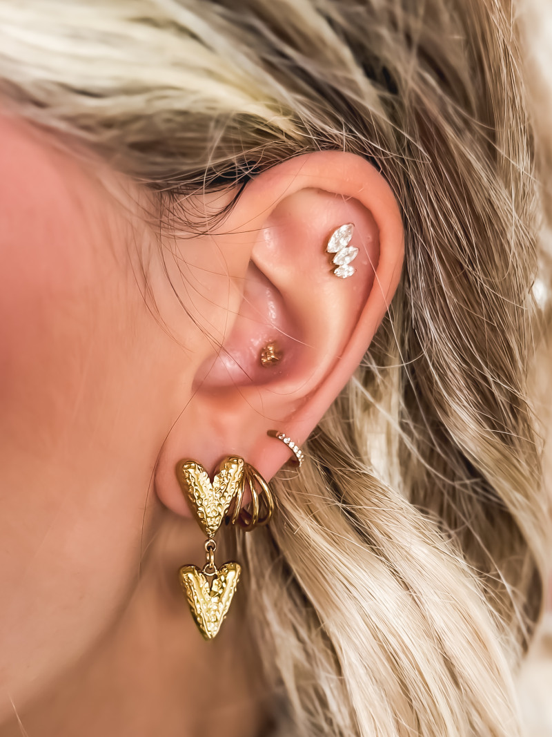 Boucles d'oreilles Vélla - Doré