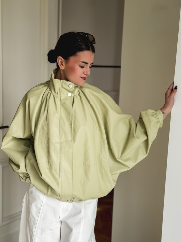 Veste en simili Maollie - Vert