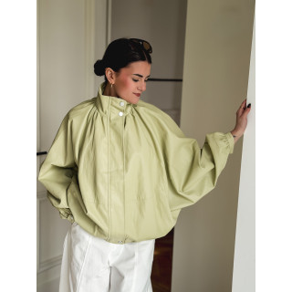 Veste en simili Maollie - Vert