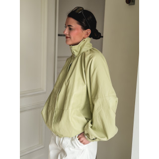 Veste en simili Maollie - Vert