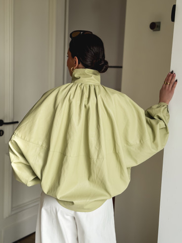 Veste en simili Maollie - Vert