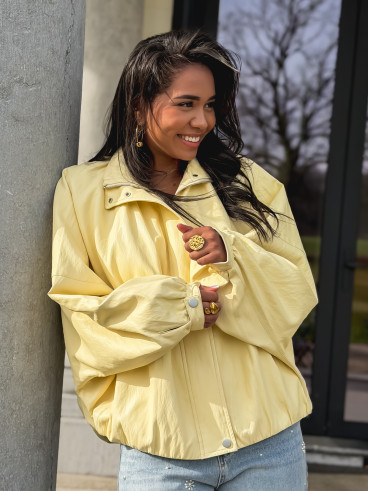 Veste en simili Maollie - Jaune