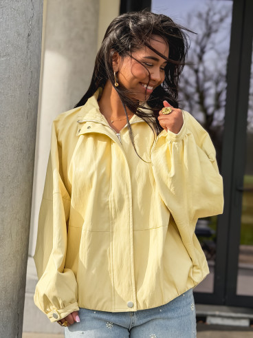 Veste en simili Maollie - Jaune