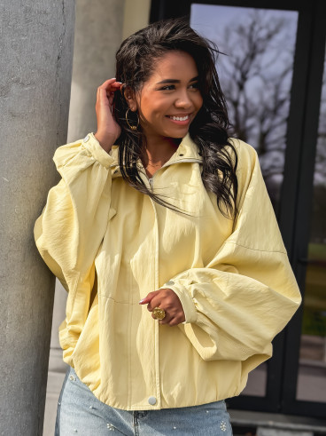 Veste en simili Maollie - Jaune