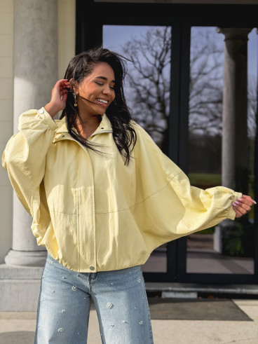 Veste en simili Maollie - Jaune
