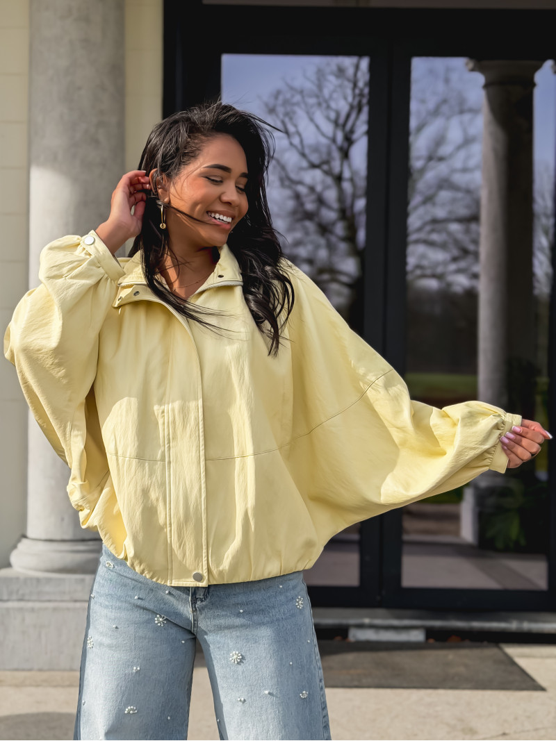 Veste en simili Maollie - Jaune