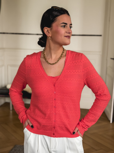 Gilet Maryssa - Corail