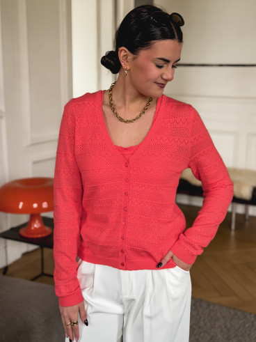 Gilet Maryssa - Corail