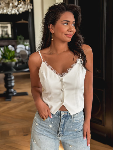 Caraco Mélisandre - Blanc