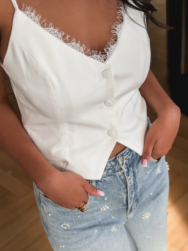 Caraco Mélisandre - Blanc