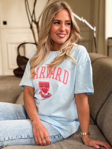 T-shirt Harvard - Bleu ciel