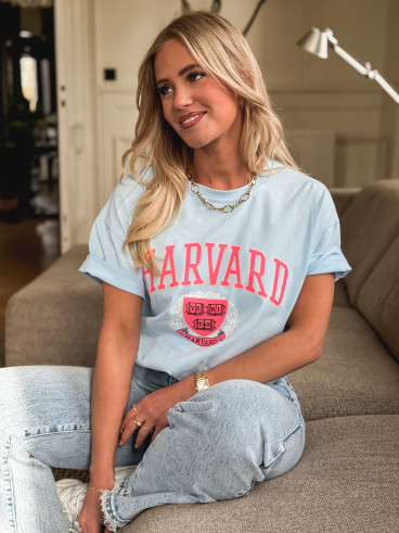 T-shirt Harvard - Bleu ciel