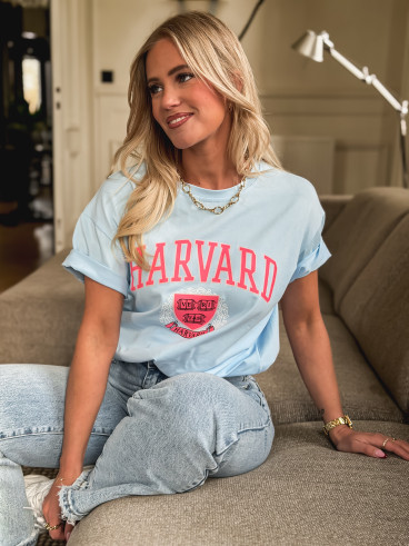 T-shirt Harvard - Bleu ciel