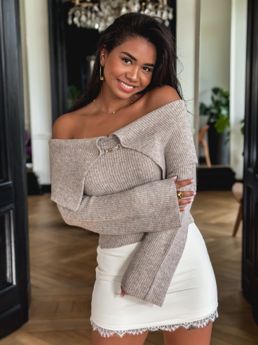 Pull court Olympia - Taupe