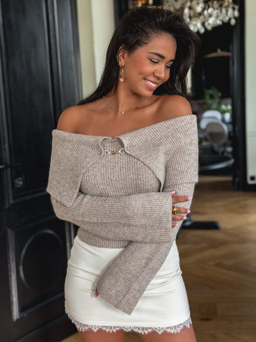 Pull court Olympia - Taupe