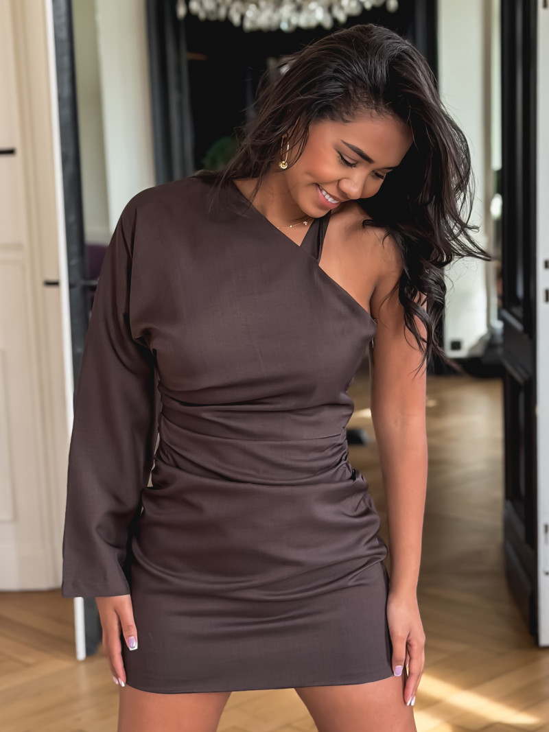 Robe courte Nagoya - Chocolat