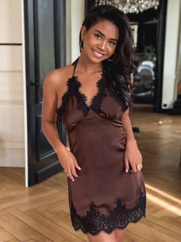 Robe Louna - Chocolat