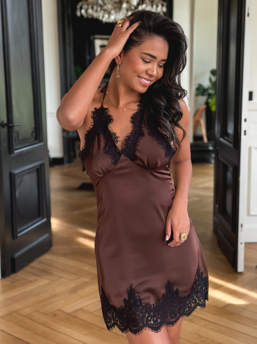 Robe Louna - Chocolat