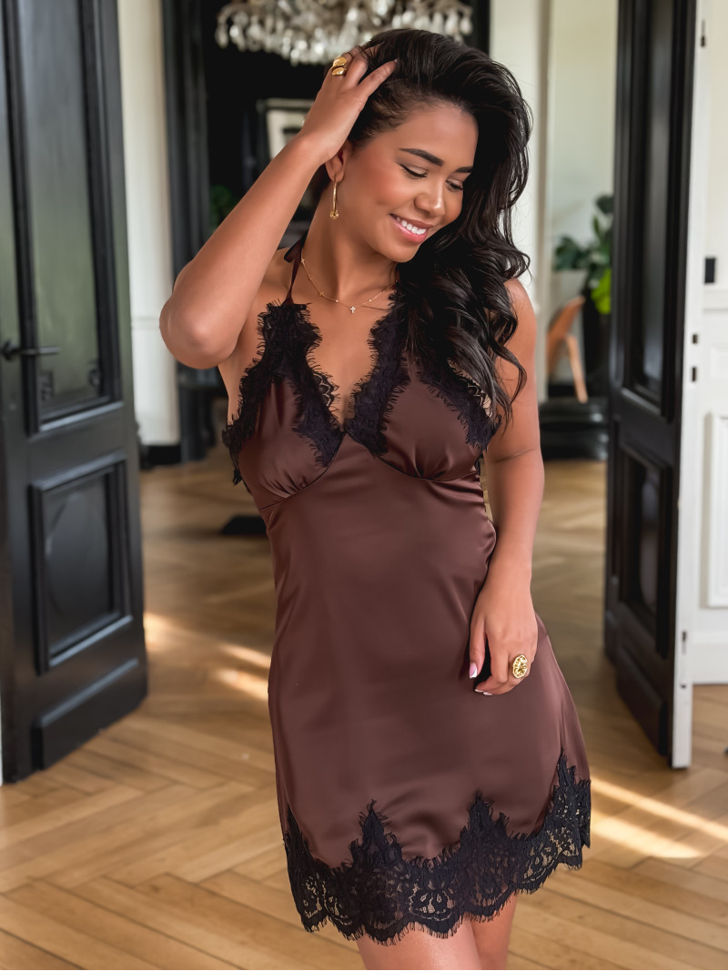 Robe Louna - Chocolat
