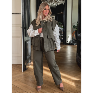 Veste Sans Manches Guadeloupe - Kaki