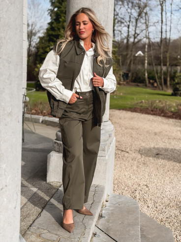 Veste Sans Manches Guadeloupe - Kaki