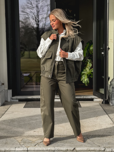 Veste Sans Manches Guadeloupe - Kaki