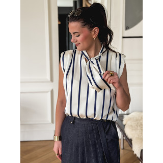 Jupe short en jeans Laurana - Bleu foncé