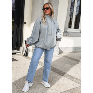 Veste en simili Maollie - Bleu ciel