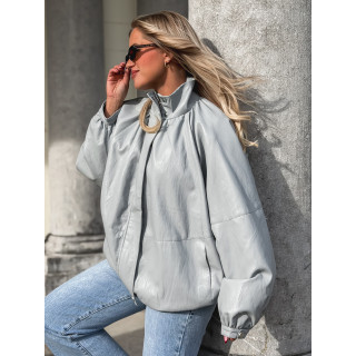 Veste en simili Maollie - Bleu ciel