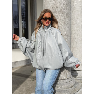 Veste en simili Maollie - Bleu ciel