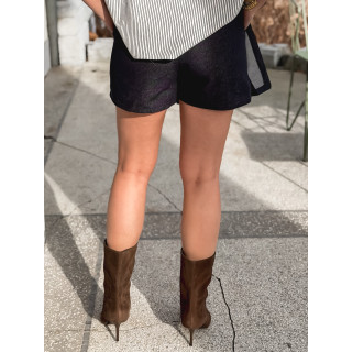 Jupe short en jeans Laurana - Bleu foncé