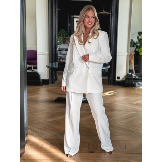 Pantalon classique blanc