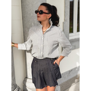 Chemise ligné Molly - Bleu marine