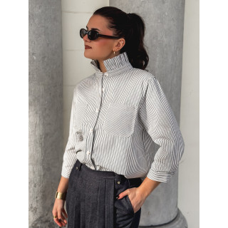 Chemise ligné Molly - Bleu marine