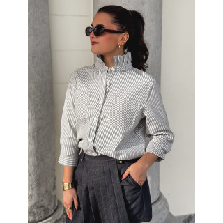 Chemise ligné Molly - Bleu marine