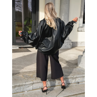 Veste en simili Amalina - Noir