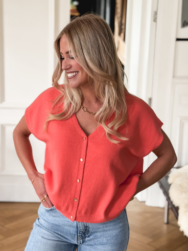Gilet Gabbie - Corail
