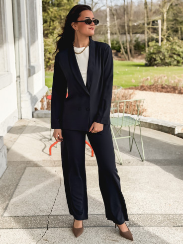 Blazer fluide Maurine - Bleu marine