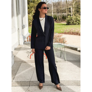 Blazer fluide Maurine - Bleu marine