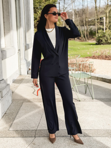 Blazer fluide Maurine - Bleu marine